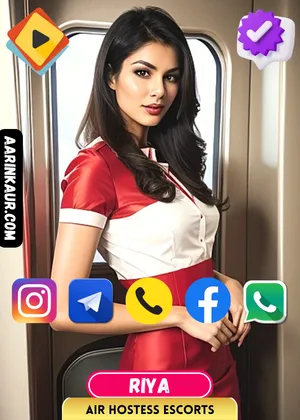 Verified Profile image of Mumbai Air Hostess Escorts Girl Riya. Contact Riya via Whatsapp, Call, Instagram, Facebook or Telegram. Riya's exclusive video is available.