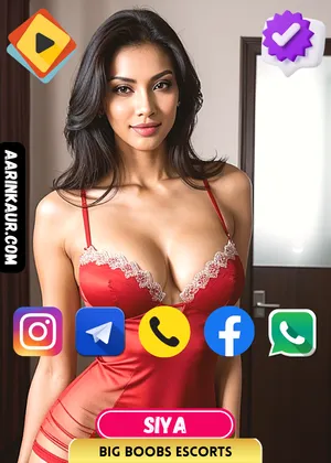 Verified Profile image of Mumbai Big Boobs Escorts Girl Siya. Contact Siya via Whatsapp, Call, Instagram, Facebook or Telegram. Siya's exclusive video is available.